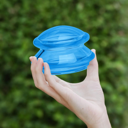 Juego de ventosas de silicona para masajes adelgazantes corporales y faciales: frascos de succión al vacío