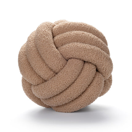 Sofa Living Room Spherical Lamb Wool Bedside Cushion - Wnkrs