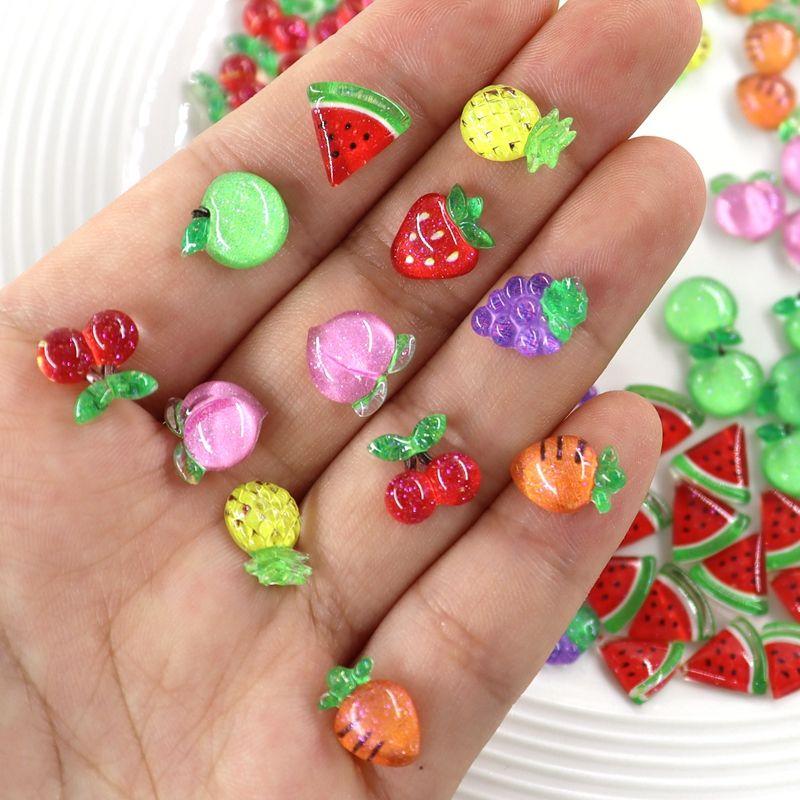 Mini Resin Fruit Nail Art Charms
