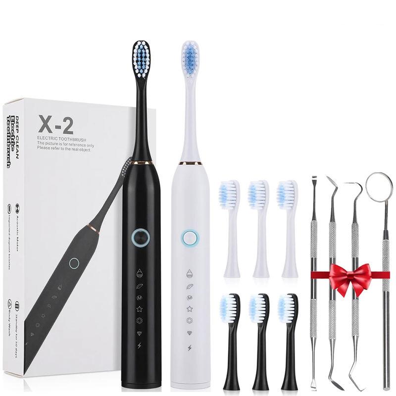 Rechargeable Sonic Electric Toothbrush with Six Modes