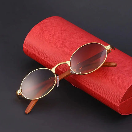 Lunettes de soleil ovales vintage