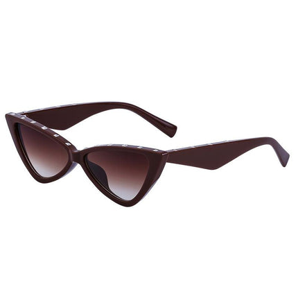 Lunettes de soleil œil de chat à rivets