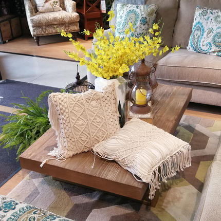 Bohemian Hand-woven Macrame Cotton Cushion Cover - Wnkrs