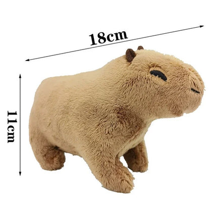 Adorable 18cm Capybara Plush Toy - Perfect Christmas Gift for Kids!