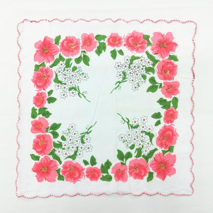 Women'S Cotton Handkerchief With Tooth Edge Print - Wnkrs