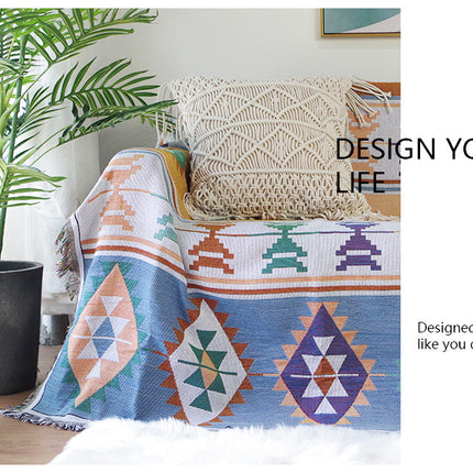 Bohemia Sofa Cover Geometric Throw Blanket For Beds Spread Sofa Towel Knitted  Blanket - Wnkrs