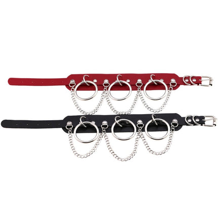 Women's Hoops and Chains Choker Necklace - Wnkrs