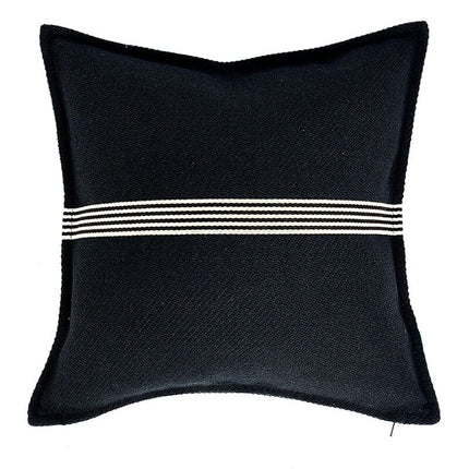 Geometric Striped Cotton And Linen Pillowcase - Wnkrs