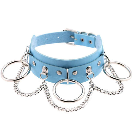 Women's Hoops and Chains Choker Necklace - Wnkrs