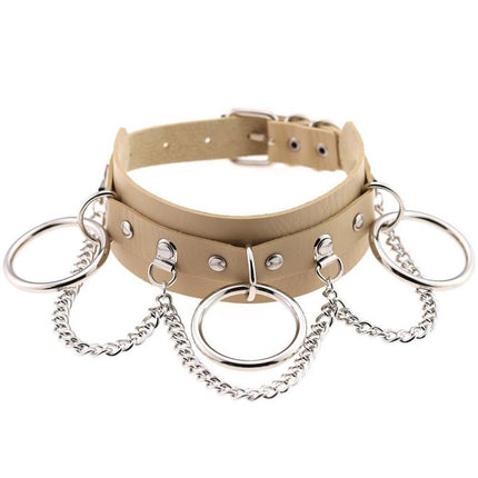 Women's Hoops and Chains Choker Necklace - Wnkrs