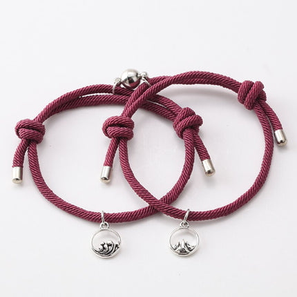 Rope Couple Bracelet with Magnite - Wnkrs