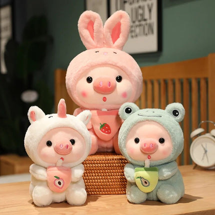 Peluche de animal con forma de té de burbujas kawaii: adorable regalo de decoración para el hogar