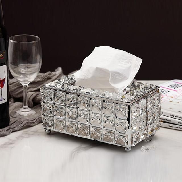 Crystal Facial Tissue Box Holder