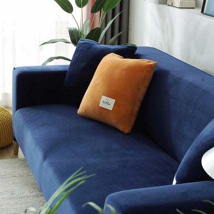 Winter Thick Plush Chaise Stretch Sofa Cover - Wnkrs