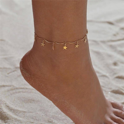 Summer Anklet with Star Pendant - Wnkrs