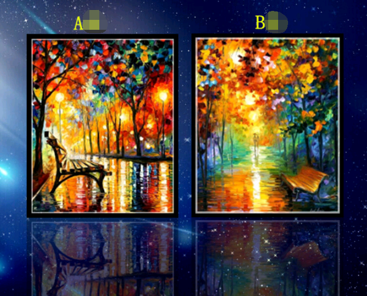 Diamond Painting Square Full Diamond Brick Painting New Living Room Landscape Diamond Cross Ight View Rainy Night Street Scene
