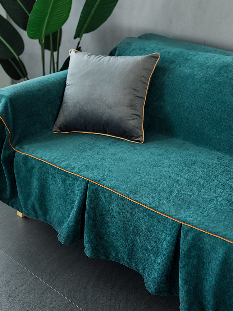 Sofa cushion full cover sand wool towel full cover anti-scratch