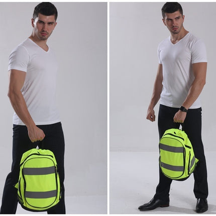 Mochila reflectante nocturna de doble hombro, moda para exteriores