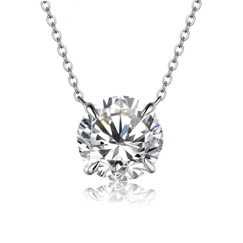Elegant 1CT Moissanite Diamond Necklace
