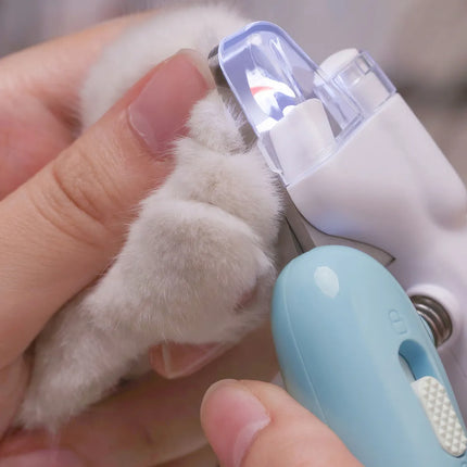 Ilumina y recorta de forma segura: cortaúñas profesional para mascotas con luz LED
