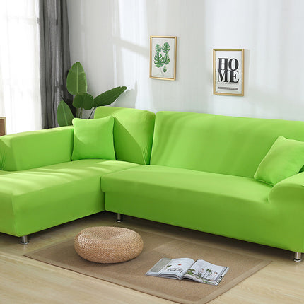 Tight Wrap Sofa Cover Elastic 2 Pieces Sofa Cover with L Style Piece Corner Sofa - Wnkrs
