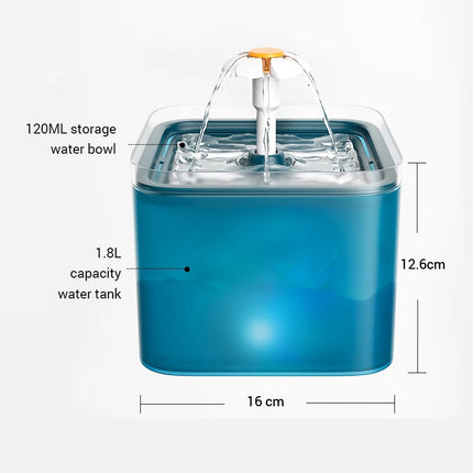 Fuente de agua LED para gatos