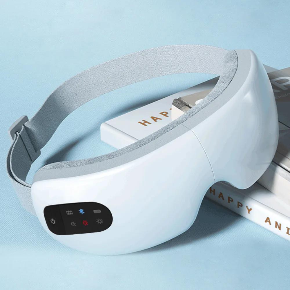 Heated Eye Massage Mask with Vibration and Bluetooth