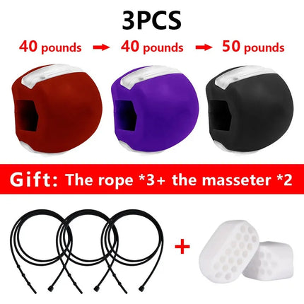 Pelota de fitness facial: tonifica y fortalece los músculos de la mandíbula y el cuello