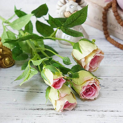 Artificial French Silk Roses Flowers - Wnkrs