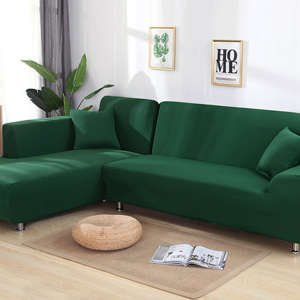 Tight Wrap Sofa Cover Elastic 2 Pieces Sofa Cover with L Style Piece Corner Sofa - Wnkrs