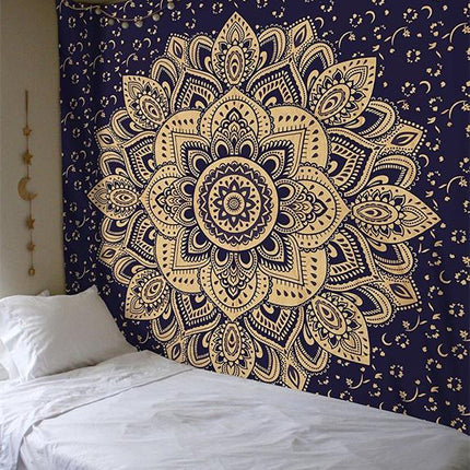Yoga Mandala Lotus Tapestry - Wnkrs