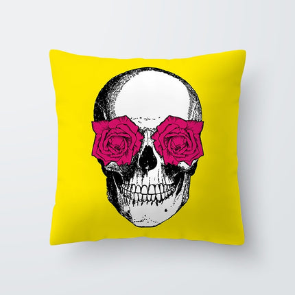 Yellow Print Cushion Cover - Wnkrs