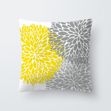 Yellow Print Cushion Cover - Wnkrs