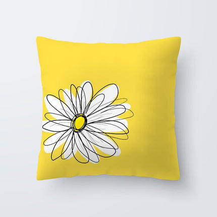 Yellow Print Cushion Cover - Wnkrs