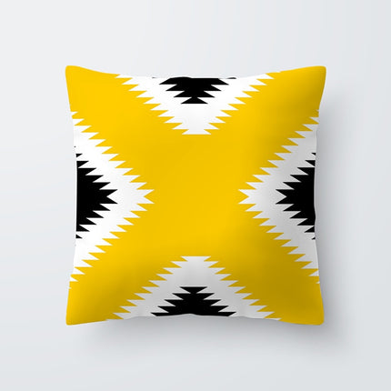 Yellow Print Cushion Cover - Wnkrs