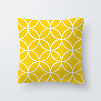 Yellow Print Cushion Cover - Wnkrs