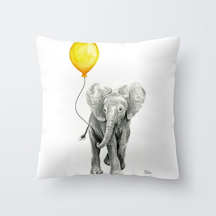 Yellow Print Cushion Cover - Wnkrs
