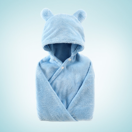 Cotton baby care hooded bath towel - Wnkrs