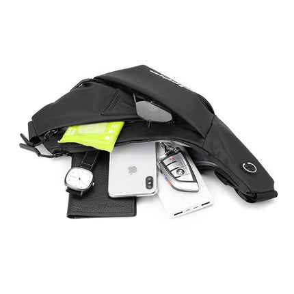 Bolso de pecho antirrobo de estilo informal y moderno para hombre