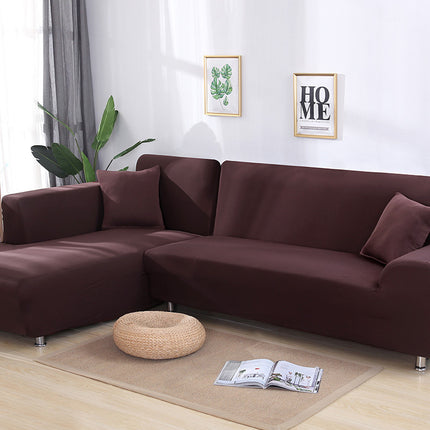 Tight Wrap Sofa Cover Elastic 2 Pieces Sofa Cover with L Style Piece Corner Sofa - Wnkrs