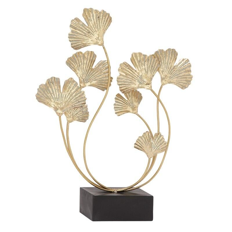 Gold Metal Leaf Sculpture