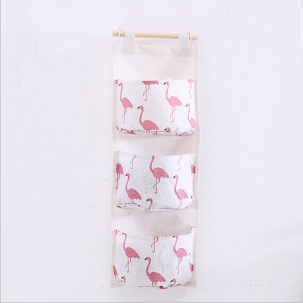 Cotton and Linen Wall Hanging Organizer Bag - Wnkrs