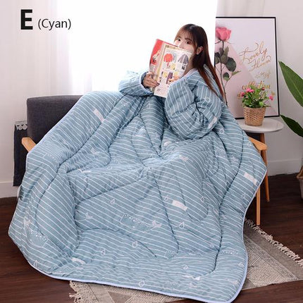 Winter Lazy Quilt with Sleeves - Wnkrs