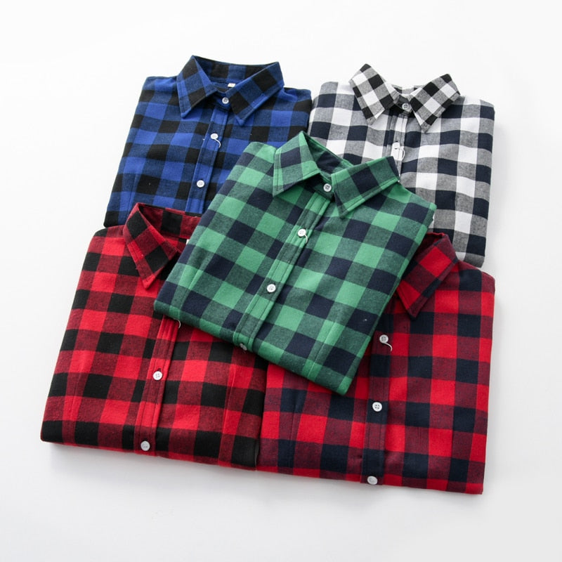 Women's Plaided Print Shirt