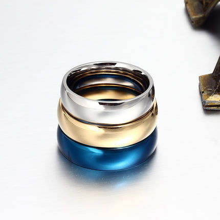 Bague pour hommes à motifs solides