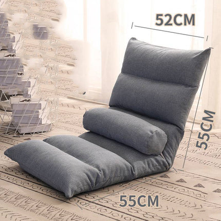 Bed Backrest Floor Small Sofa Folding Single Bay Window Computer Recliner - Wnkrs