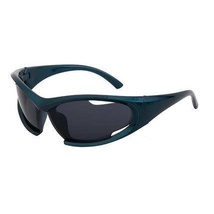 Lunettes de soleil punk dynamiques Y2K
