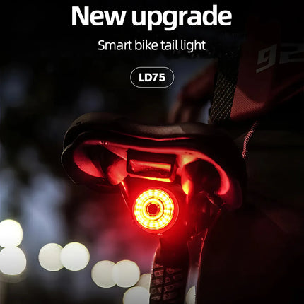 Feu arrière de vélo intelligent avec freinage automatique : illuminez votre trajet avec sécurité et style