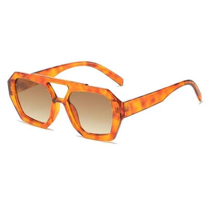 Lunettes de soleil aviateur vintage à verres jaunes pour femmes | Lunettes de style années 70 à la mode