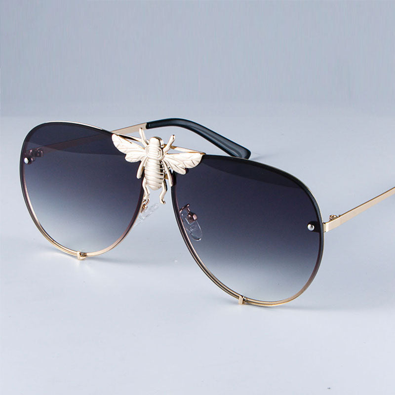 Bee Decor Unisex Aviator Sunglasses